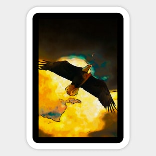 Eagle Storm - Bald Eagle Sticker